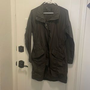 Athleta Longline Jacket Women's XS olive/gray